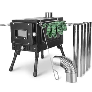 Womeyork Portable Wood Burning Camping Stove for $72