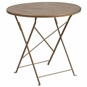 Flash Furniture 30RD Gold Folding Patio Table for $88
