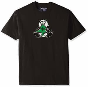 LRG Men's Big and Tall Lifted Research Collection Graphic Panda T-Shirt, Black, 6XL for $17