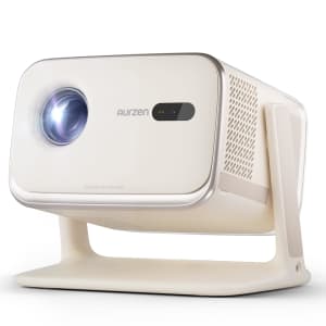 Aurzen Boom Mini Google TV Smart Projector for $175