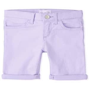 The Children's Place Girls' Slim Solid Skimmer Shorts, Dream Purple, 4S for $11 The Children's Place Girls' Slim Solid Skimmer Shorts, Dream Purple, 4S for $11