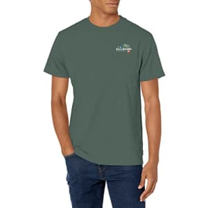 Billabong Men's Classic Short Sleeve Premium Logo Graphic Tee T-Shirt, Duck Green Social Club, for $20