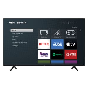 Onn 50" 4K UHD Roku Smart TV for $128