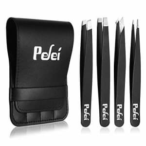 Pefei Professional Stainless Steel Tweezer Set for $3