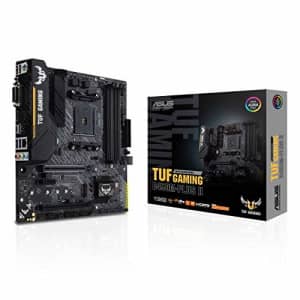 ASUS TUF Gaming B450M-PLUS II AMD AM4 (Ryzen 5000, 3rd Gen Ryzen microATX Gaming Motherboard (DDR4 for $143