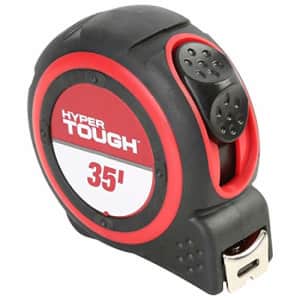 Hyper Tough 35-Foot Tape Measure with Large Markings for $20