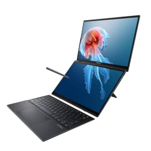ASUS Zenbook Duo Laptop, Dual 14 OLED 3K 120Hz Touch Display, Intel Evo Certified, Intel Core Ultra for $2,157 ASUS Zenbook Duo Laptop, Dual 14 OLED 3K 120Hz Touch Display, Intel Evo Certified, Intel Core Ultra for $2,157