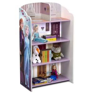Delta Children Frozen II Wooden Playhouse / 4-Shelf Bookcase for $55
