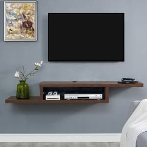 Martin Furniture 60" Floating Wall Mounted TV Console for $102 Martin Furniture 60" Floating Wall Mounted TV Console for $102