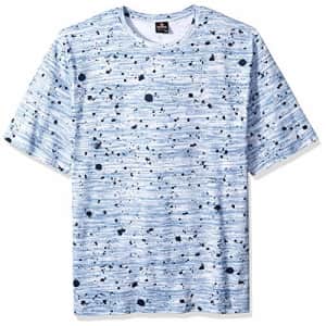 Southpole Men's All Over Print Short Sleeve T-Shirt, Navy Splat, Medium for $14