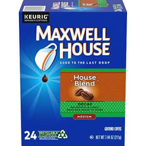 Maxwell House Decaf Coffee Single Serve K Cups, 24 Count for $22