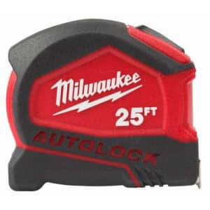 Milwaukee 25' Lock Tape Measure for $15