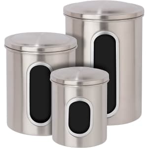 Honey Can Do 3-Piece Metal Nested Canister Storage Set for $18