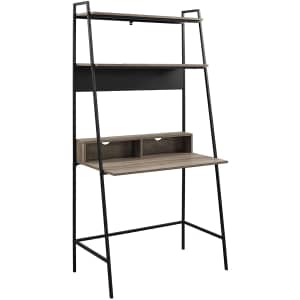 Walker Edison Freya Urban Industrial Ladder Desk for $134 Walker Edison Freya Urban Industrial Ladder Desk for $134