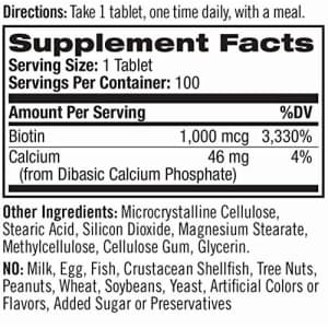 Natrol Biotin Beauty Tablets, Promotes Healthy Hair, Skin & Nails, Helps Support Energy Metabolism, for $6