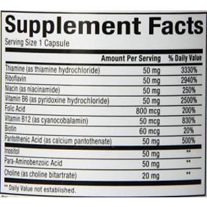 Natural Factors - Hi Potency B Complex, Support for Energy & Normal Nerve Function, 90 Capsules for $13