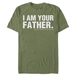 Star Wars Men's The Father T-Shirt, Military Green, Medium for $20