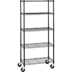 Amazon Basics 5-Shelf Adjustable Heavy Duty Storage Shelving Unit for $69