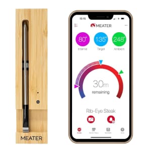 Meater Wireless Bluetooth Smart Meat Thermometer for $45