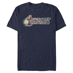 Marvel Men's Universe Avengers Time T-Shirt, Navy Blue, Small for $8