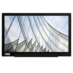 AOC I1601C 15.6" USB-C Powered Portable Monitor, IPS Full HD 1920x1080, SmartCover, Carrying Case, for $98