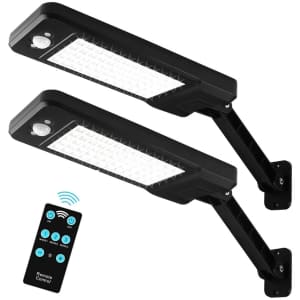 Auzev Solar Outdoor Security Light 2-Pack for $25 Auzev Solar Outdoor Security Light 2-Pack for $25
