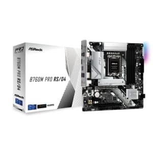 ASRock B760M Pro RS/D4 Motherboard, Compatible with Intel 12th and 13th Generation CPU (LGA1700), for $100