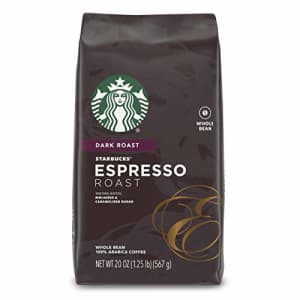 Starbucks Dark Roast Whole Bean Coffee Espresso Roast 1 bag (20 oz.) for $35