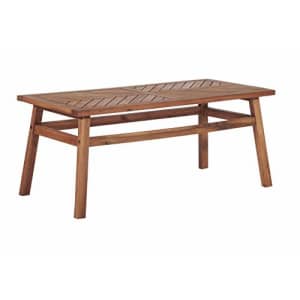 Walker Edison Outdoor Solid Wood Coffee Table for $91