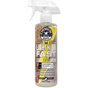 Chemical Guys Lightning Fast Carpet and Upholstery Stain Extractor 16-oz. Spray Bottle for $8 via Sub & Save Chemical Guys Lightning Fast Carpet and Upholstery Stain Extractor 16-oz. Spray Bottle for $8 via Sub & Save