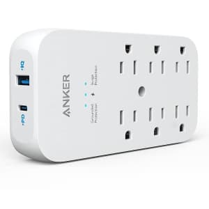 Anker 6-Outlet Extender and USB Wall Charger for $16 w/ Prime