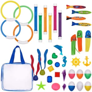 T Play 39-Piece Pool Diving Toys for $8 T Play 39-Piece Pool Diving Toys for $8