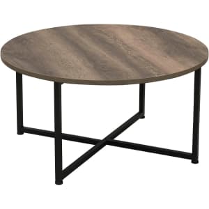 Household Essentials Jamestown Round Coffee Table for $41