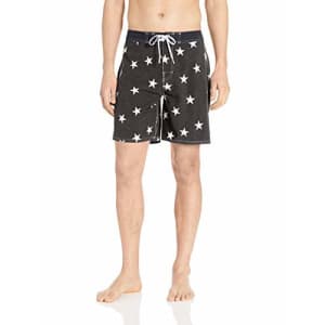 Quiksilver Men's Echo Beach Star 18 Boardshort Swim Trunk, Black, 38 for $55
