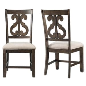 Picket House Furnishings Stanford Swirl Back Chair 2-Pack for $132 Picket House Furnishings Stanford Swirl Back Chair 2-Pack for $132