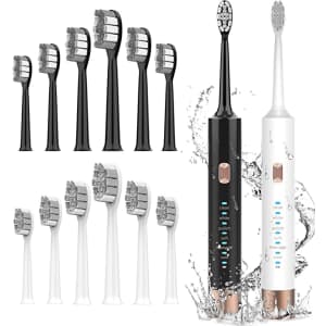 Aneebart Electric Toothbrush 2-Pack for $13