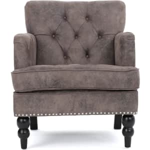 Medford Brown Tufted Club Chair for $186