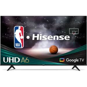 Hisense A6 Series 50A6H 50" 4K HDR LED UHD Smart TV (2022) for $248