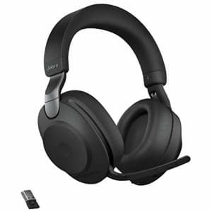 Jabra Evolve2 85 MS Wireless Headphones with Link380a, Stereo, Black Wireless Bluetooth Headset for for $494