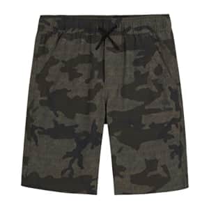 Timberland Boys' Amphibian 2-Way Stretch Pull-On Shorts, Dark Olive Big Camo, 14-16 for $13