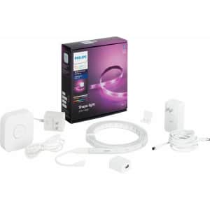Philips Hue Ambiance Lightstrip Plus Starter Kit for $50 Philips Hue Ambiance Lightstrip Plus Starter Kit for $50