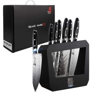 Tuo Black Hawk 7-Piece Kitchen Knife Set for $168 Tuo Black Hawk 7-Piece Kitchen Knife Set for $168