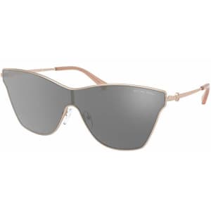 Michael Kors 44 mm Larissa Butterfly Metal Sunglasses MK1063 Rose Gold/Silver Mirror One Size for $68