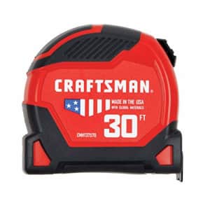 CRAFTSMAN Tape Measure, 30-Foot (CMHT37570S) for $27
