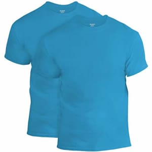 Gildan Men's DryBlend T-Shirt, Style G8000, 2-Pack, Sapphire, Large for $12