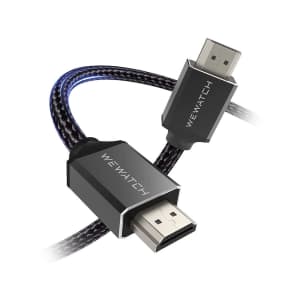 Wewatch 6.6-Foot HDMI 2.0 Cable for $1