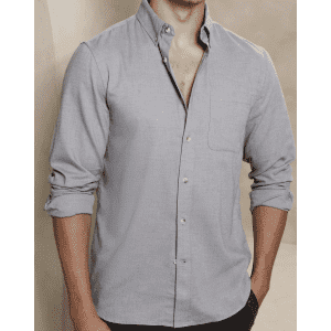 Banana Republic Factory Men's Slim Frosted Mélange Shirt From $14 in cart