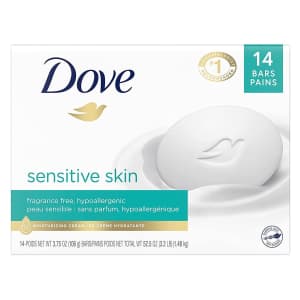 Dove Sensitive Skin 3.75-oz. Beauty Bar 14-Pack for $27