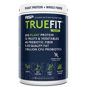 RSP TrueFit Vegan Protein Powder Meal Replacement Shake, Plant Based Protein + Organic Fruits & for $40