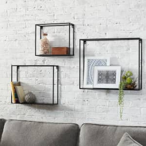 StyleWell Metal Floating Shelf 3-Pack for $48